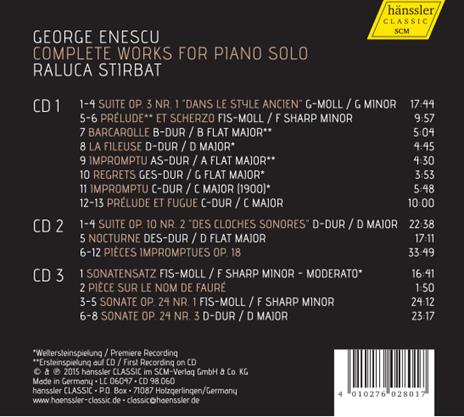 Opere per pianoforte (Integrale) - CD Audio di George Enescu - 2