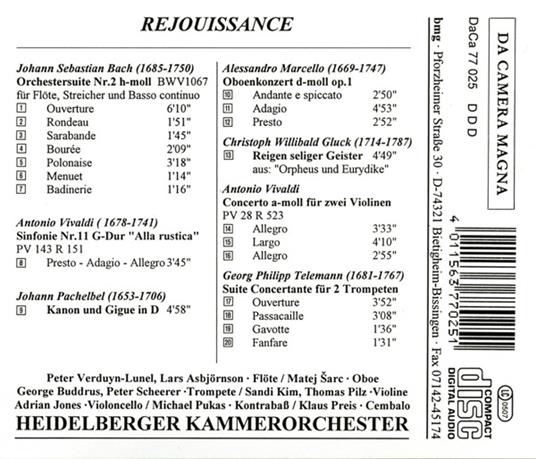 Rejouissance - CD Audio - 2