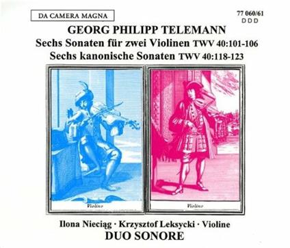 Sonatas for 2 Violins Op. - CD Audio di Georg Philipp Telemann