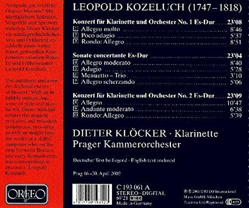 Concerto per clarinetto - CD Audio di Leopold Antonin Kozeluch,Dieter Klöcker - 2