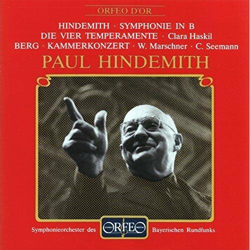 Sinfonia per banda - Die vier Temperamente - CD Audio di Alban Berg,Paul Hindemith,Clara Haskil,Carl Seemann,Orchestra Sinfonica della Radio Bavarese