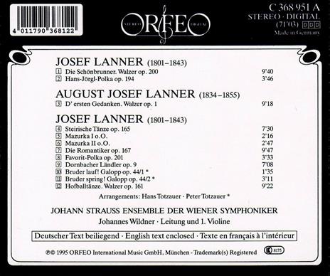 Hofballtanze - CD Audio di Joseph Lanner,Johannes Wildner - 2