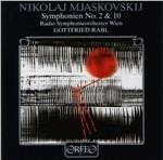 Sinfonie n.2, n.10 - CD Audio di Nikolai Myaskovsky