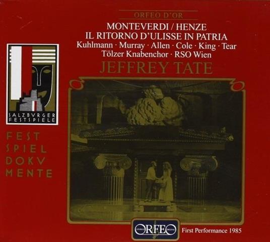 Il ritorno d'Ulisse in patria - CD Audio di Claudio Monteverdi,Hans Werner Henze,Jeffrey Tate,Ann Murray,Radio Symphony Orchestra Vienna