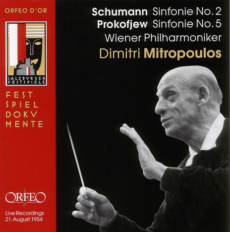 Sinfonia n.2 / Sinfonia n.5 - CD Audio di Sergei Prokofiev,Robert Schumann,Dimitri Mitropoulos,Wiener Philharmoniker