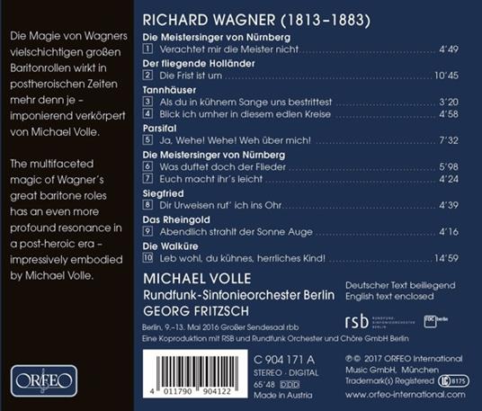 Wagner - CD Audio di Richard Wagner,Michael Volle - 2