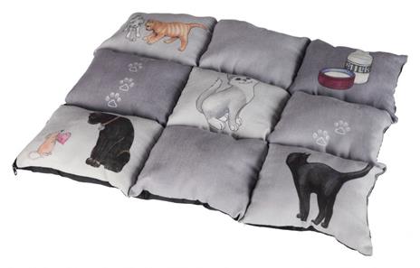 TRIXIE 37074 coperta per cani e gatti Gatto Tessuto felpato, Poliestere Grigio