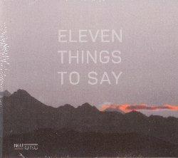 Eleven Things to Say - CD Audio di Jonas Winterhalter