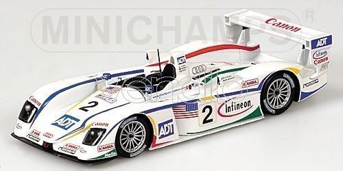 Pm400041302 Audi R 8 N.2 Le Mans 2004 1.43 Modellino Minichamps