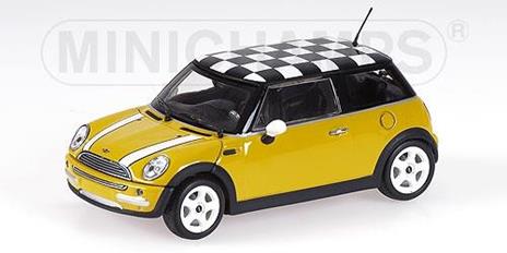 Mini One 2001 With Chequered Roof Flag Yellow 1:43 Model Rip431138104