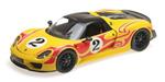 Porsche 918 Spyder Martini Weissach Package Yellow With Red Stripes 1:18 Model Rip110062446