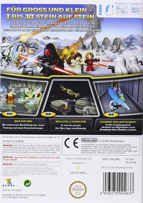 LucasArts LEGO STAR WARS: The Complete Saga Standard Tedesca Wii - 2