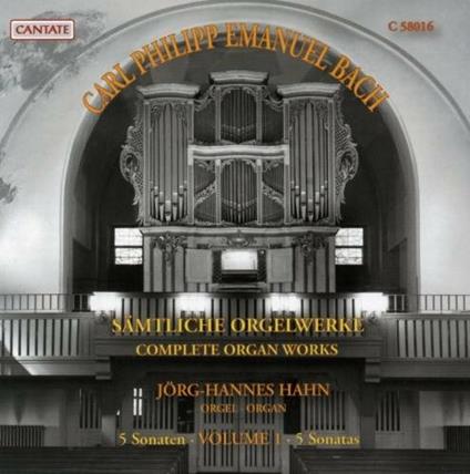 Hahn Jorg-Hannes-Samtliche Orgelwerke Vol.1 - CD Audio di Hilary Hahn
