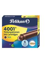 Pelikan Scatola 6 Cartucce Tp-6 Standard Marrone