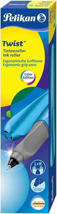 PENNA SFEROGRAFICA PELIKAN TWIST PER DESTRI E MANCINI COLORE BLU