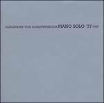 Piano Solo '77 - CD Audio di Alexander von Schlippenbach