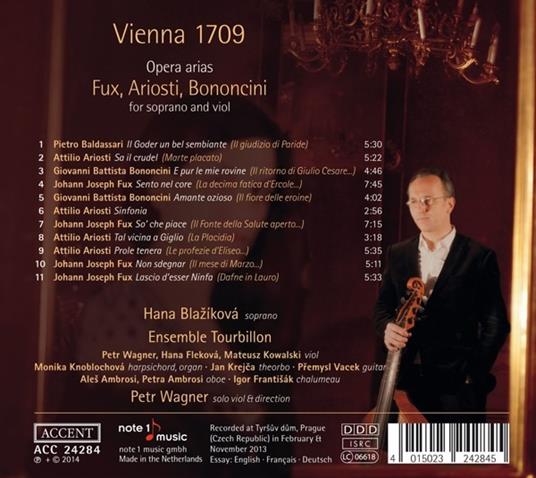 Vienna 1709 Opera Arias - CD Audio di Hana Blazikova - 2