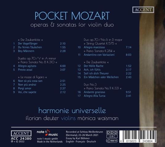 Pocket Mozart - CD Audio di Harmonie Universelle - 2