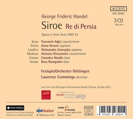 Siroe, Re di Persia - CD Audio di Georg Friedrich Händel - 2