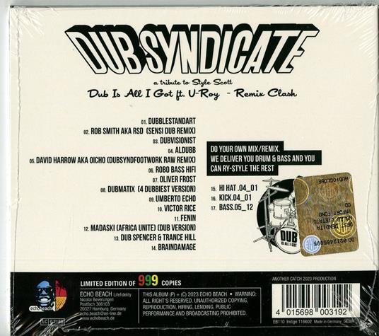 Dub Is All I Got - CD Audio di Dub Syndicate - 2