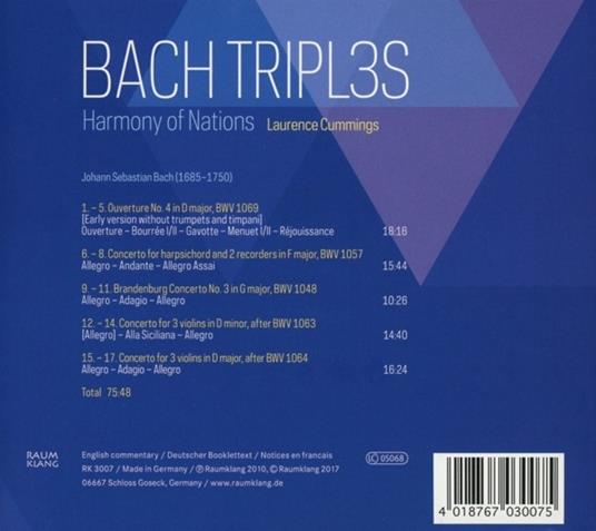 Triples - CD Audio di Johann Sebastian Bach - 2