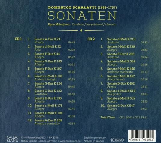 Sonate - CD Audio di Domenico Scarlatti - 2