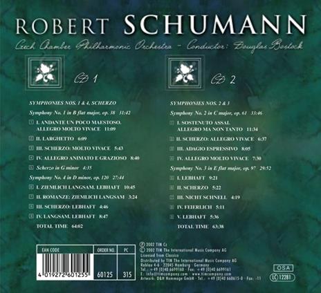 Symphonies in Urtext Edition of Breitkopf & Hartel - CD Audio di Robert Schumann,Douglas Bostock - 2