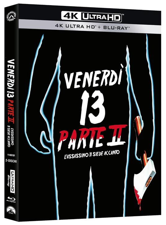 Venerdi 13 Parte 2 - L'Assassino Ti Siede Accanto (4K Ultra Hd+Blu-Ray) di Steve Miner - Blu-ray + Blu-ray Ultra HD 4K