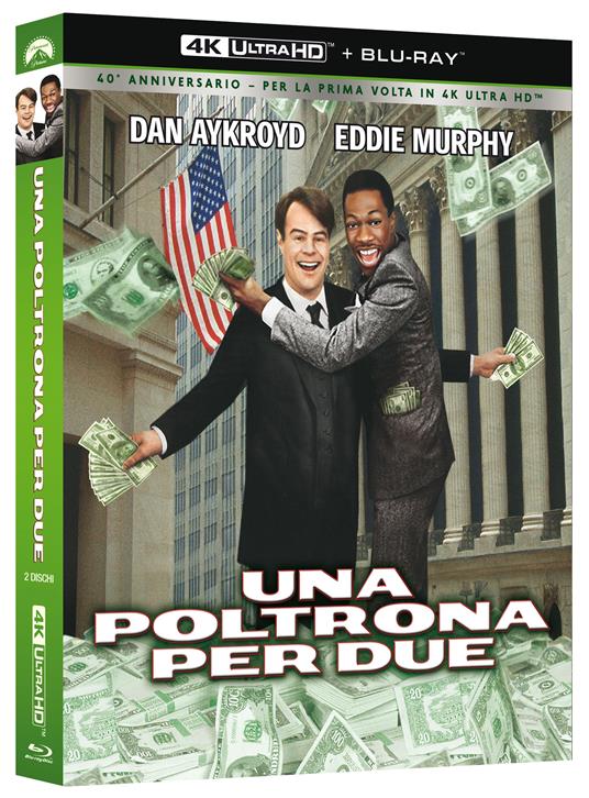 Una poltrona per due (Blu-ray + Blu-ray Ultra HD 4K) di John Landis - Blu-ray + Blu-ray Ultra HD 4K