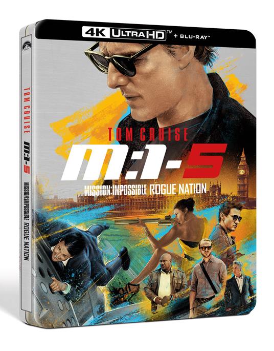 Mission: Impossible. Rogue Nation. Steelbook (Blu-ray + Blu-ray Ultra HD 4K) di Christopher McQuarrie - Blu-ray + Blu-ray Ultra HD 4K