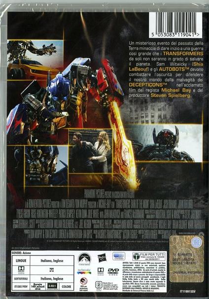 Transformers 3 (DVD) di Michael Bay - DVD