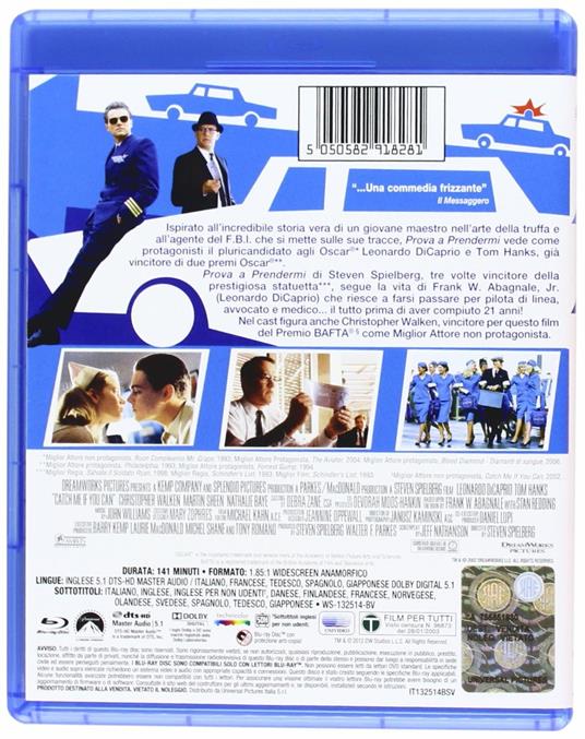 Prova a prendermi. Catch Me If You Can (Blu-ray) di Steven Spielberg - Blu-ray - 2