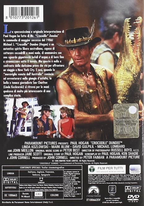 Mr. Crocodile Dundee (DVD) di Peter Faiman - DVD - 2