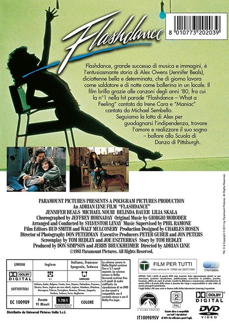 Flashdance (DVD) di Adrian Lyne - DVD - 2