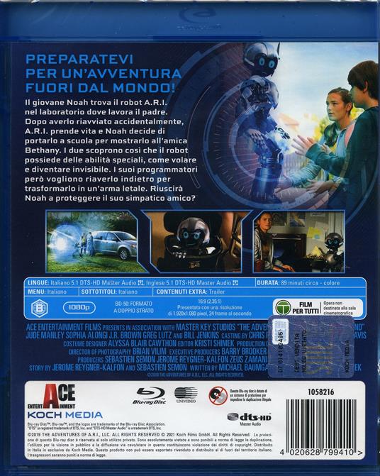 A.R.I. Il mio amico robot (Blu-ray) di Stephen Shimek - Blu-ray - 2