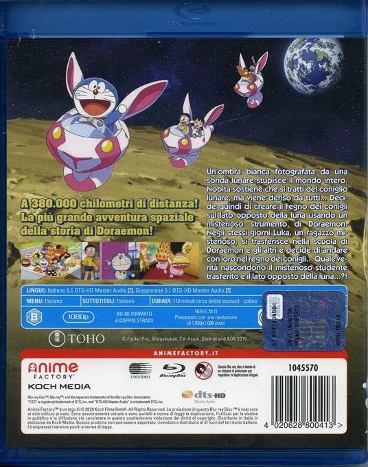 Doraemon. Nobita e le cronache dell'esplorazione della luna (Blu-ray) -  Blu-ray - Film di Shinnosuke Yakuwa Animazione | IBS