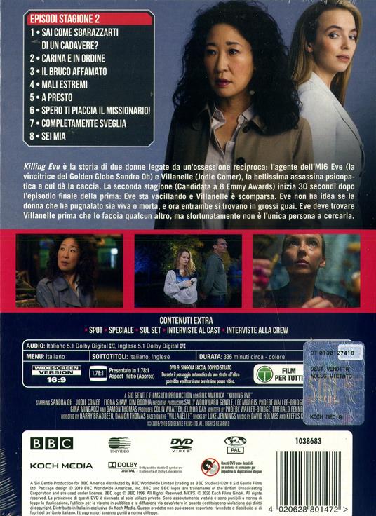 Killing Eve. Stagione 2. Serie TV ita (4 DVD) di Damon Thomas,Lisa Brühlmann,Francesca Gregorini - DVD - 2