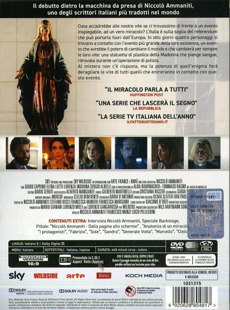 Il miracolo. Serie TV ita. Con Booklet (3 DVD) di Francesco Munzi,Lucio Pellegrini - DVD - 2
