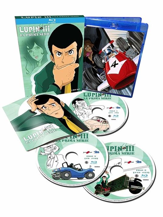 Lupin III. La prima serie (3 Blu-ray) di Masaaki Osumi,Hayao Miyazaki,Isao Takahata - Blu-ray - 3