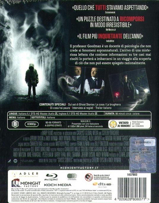 Ghost Stories. Edizione limitata con Booklet (Blu-ray) di Jeremy Dyson,Andy Nyman - Blu-ray - 2