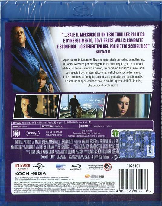 Codice Mercury (Blu-ray) di Harold Becker - Blu-ray - 3