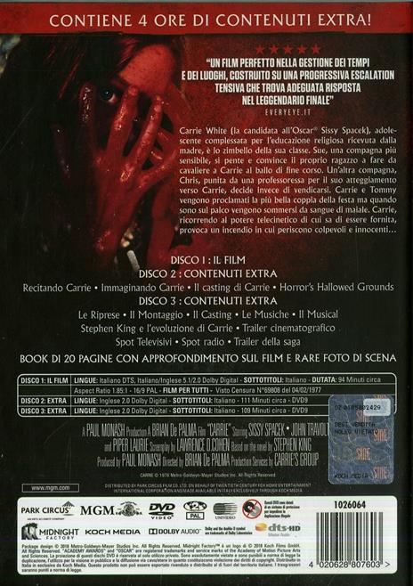 Carrie. Lo squardo di Satana (3 DVD) di Brian De Palma - DVD - 2