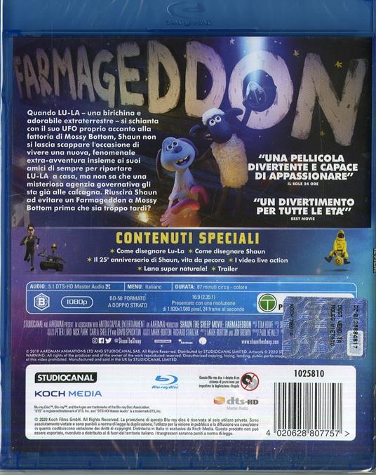 Shaun vita da pecora. Farmageddon (Blu-ray) - Blu-ray - Film di Will Becher  , Richard Phelan Animazione | IBS