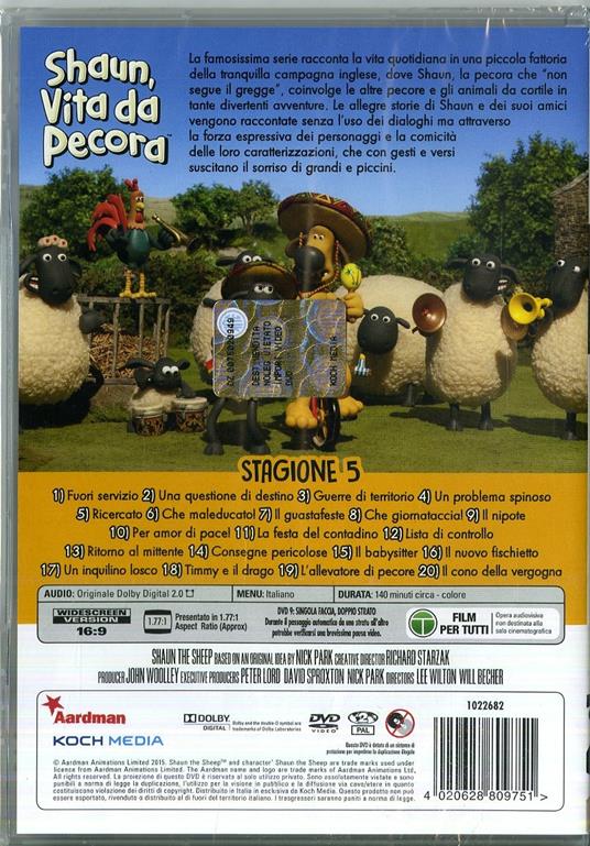 Shaun, vita da pecora. Stagione 5 (2 DVD) - DVD - Film di Richard Starzak ,  Christopher Sadler Animazione | IBS