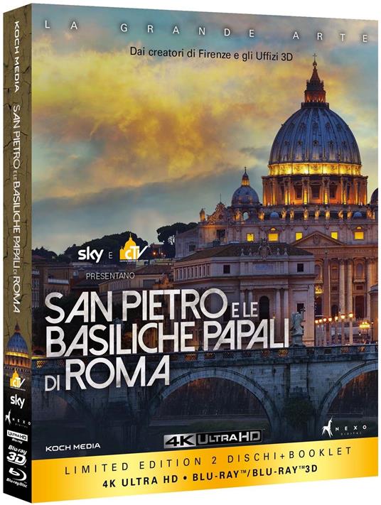 San Pietro e le basiliche papali di Roma (Blu-ray 3D + Blu-ray Ultra HD 4K) di Luca Viotto