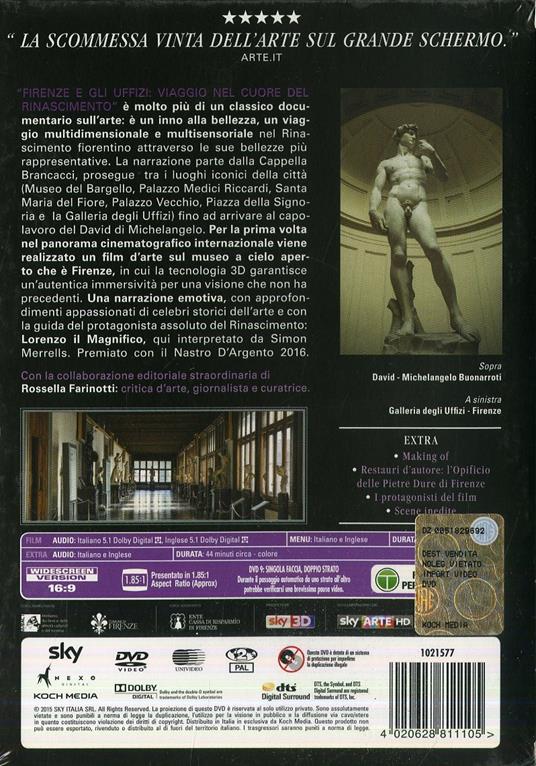 Firenze e gli Uffizi. Edizione limitata con Booklet (DVD) - DVD - Film di  Luca Viotto Documentario | IBS