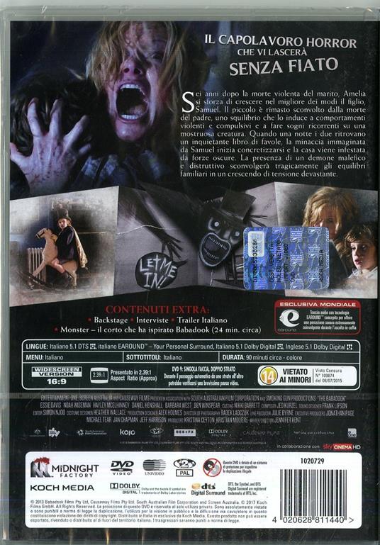 Babadook. Standard Edition (DVD) di Jennifer Kent - DVD - 2