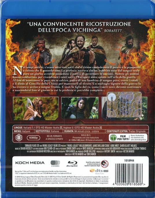 Viking Legacy (Blu-ray) di Victor Mawer,Tom Barker - Blu-ray - 2