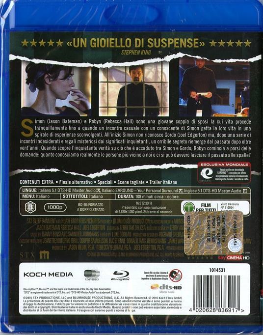 Regali da uno sconosciuto. The Gift di Joel Edgerton - Blu-ray - 2