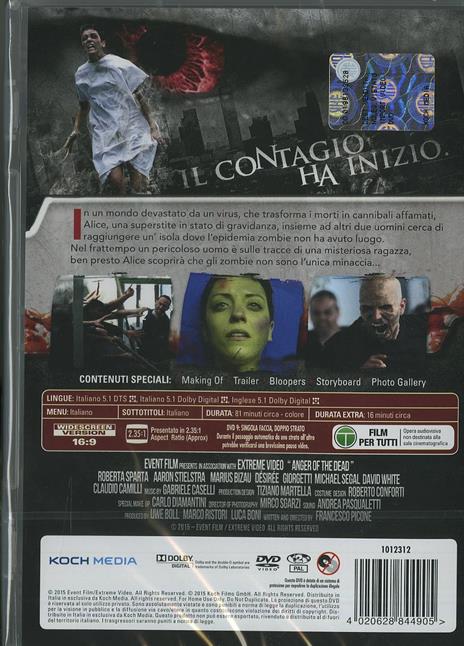 Apocalisse Zero. Anger of the dead di Francesco Picone - DVD - 2